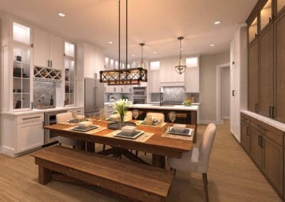 A view looking into the Kitchen of a unit at Cedar Gables Condominiums in Waukesha County, Wisconsin