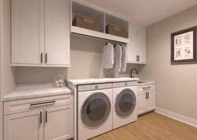 A view of the Laundry Room of a unit at Cedar Gables Condominiums in Pewaukee, Wisconsin